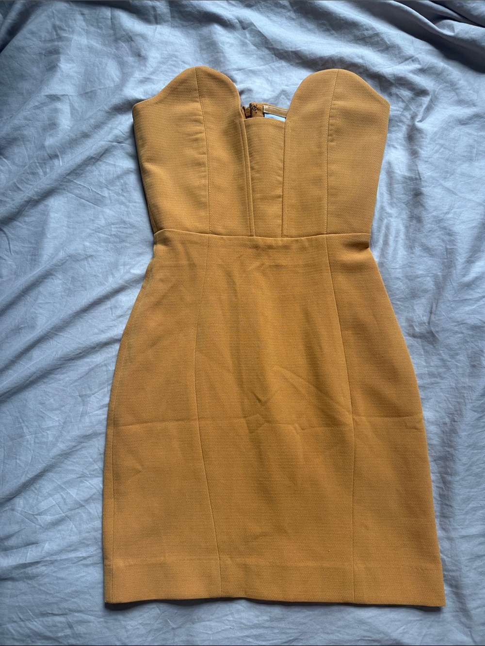 Aqua Strapless Bodycon Dress
